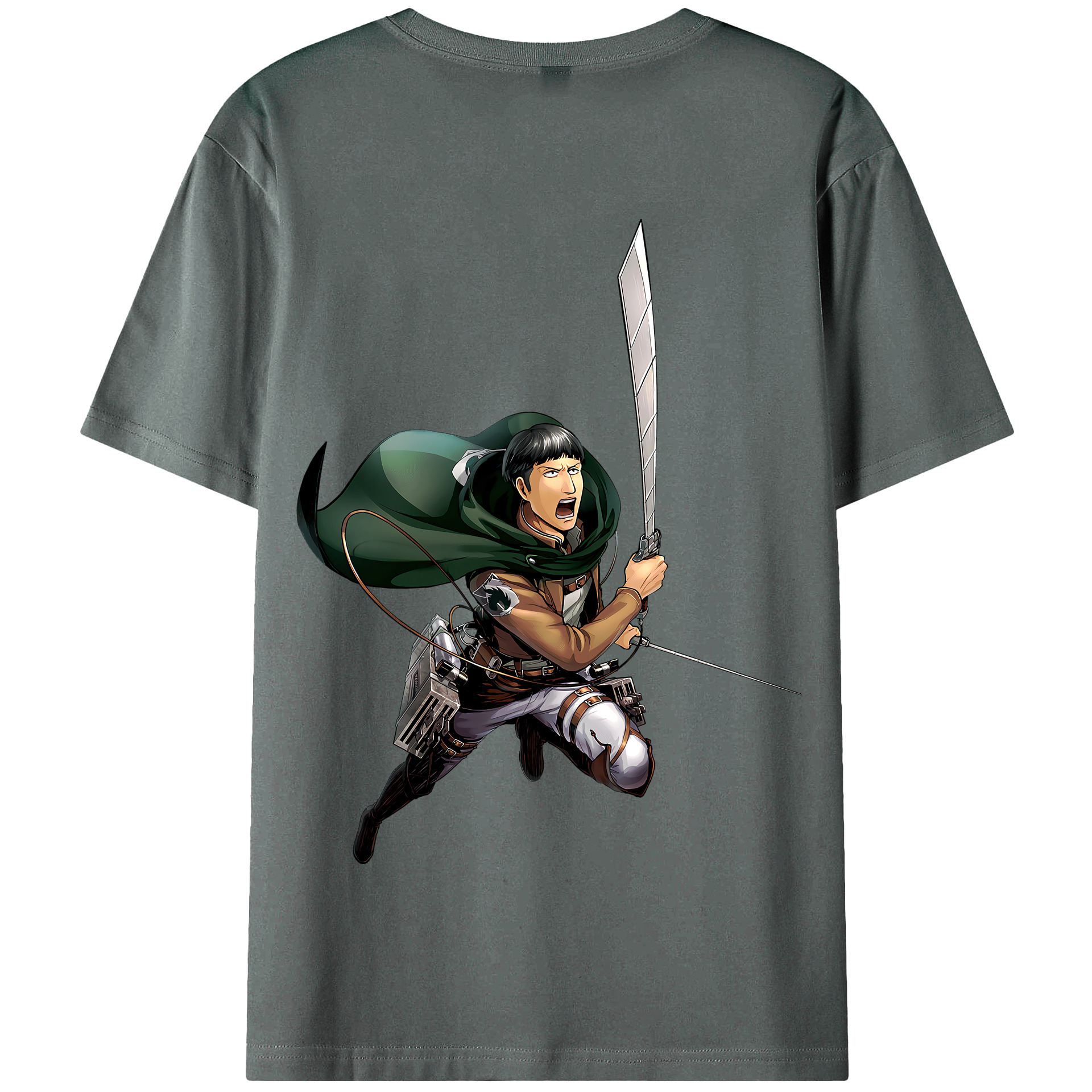 （画像用） 進撃の巨人 Attack on Titan 綿100％半袖Tシャツ（背面プリント）